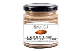 Jimmy's Gourmet Kitchen Almond Butter Crunchy   Glass Jar  200 grams